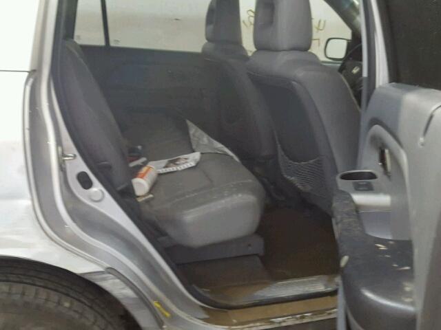 2HKYF18174H595622 - 2004 HONDA PILOT LX SILVER photo 6