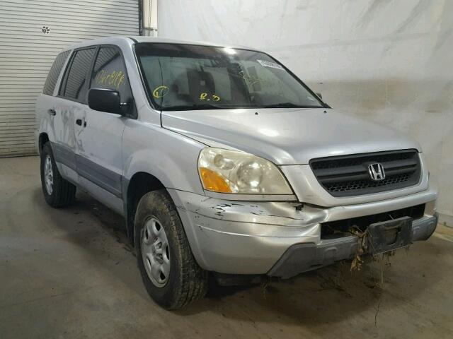 2HKYF18174H595622 - 2004 HONDA PILOT LX SILVER photo 9