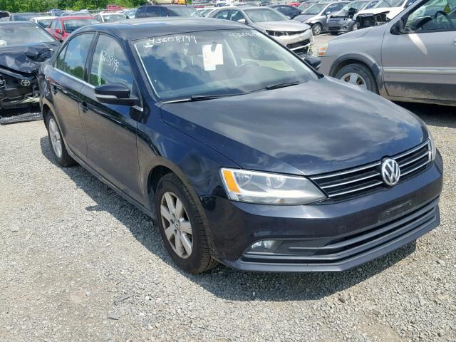 3VWDA7AJ3FM262399 - 2015 VOLKSWAGEN JETTA TDI BLACK photo 1