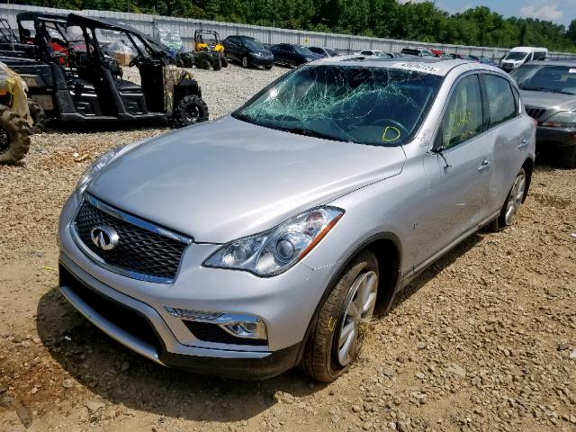 JN1BJ0RP9HM383613 - 2017 INFINITI QX50 SILVER photo 2