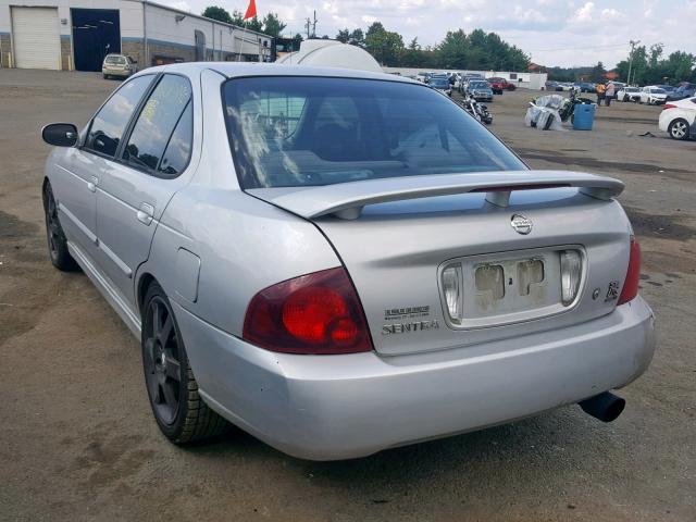 3N1AB51D26L496527 - 2006 NISSAN SENTRA SE- SILVER photo 3