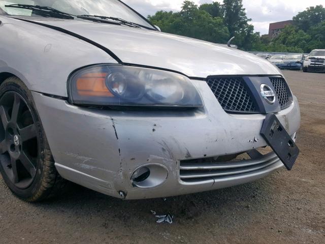 3N1AB51D26L496527 - 2006 NISSAN SENTRA SE- SILVER photo 9