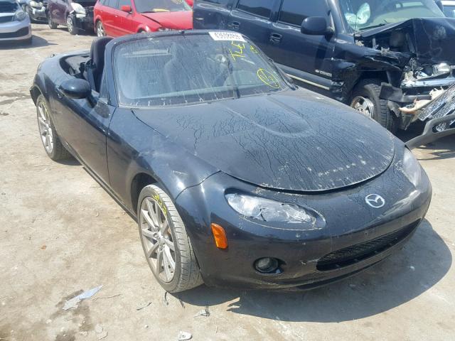 JM1NC25F360110426 - 2006 MAZDA MX-5 MIATA BLACK photo 1