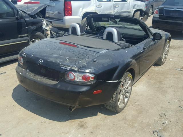 JM1NC25F360110426 - 2006 MAZDA MX-5 MIATA BLACK photo 4