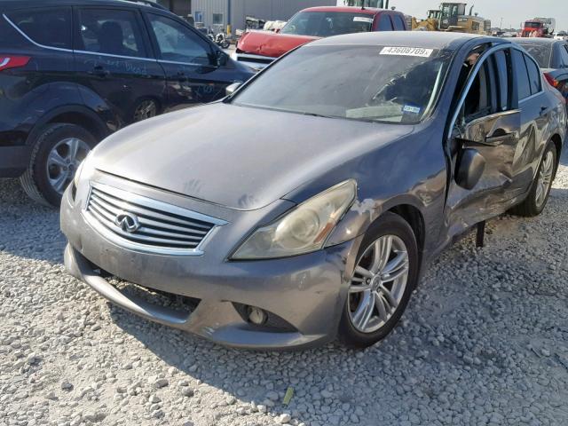 JN1CV6AP1AM404421 - 2010 INFINITI G37 BASE GRAY photo 2