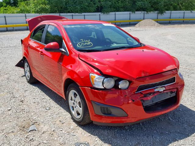 1G1JA5SH2G4162953 - 2016 CHEVROLET SONIC LS RED photo 1