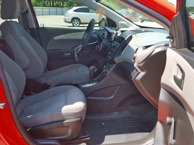 1G1JA5SH2G4162953 - 2016 CHEVROLET SONIC LS RED photo 5