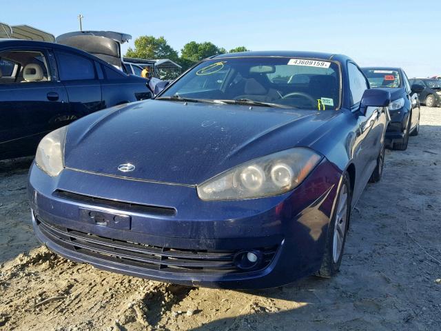 KMHHM66D77U244697 - 2007 HYUNDAI TIBURON GS BLUE photo 2