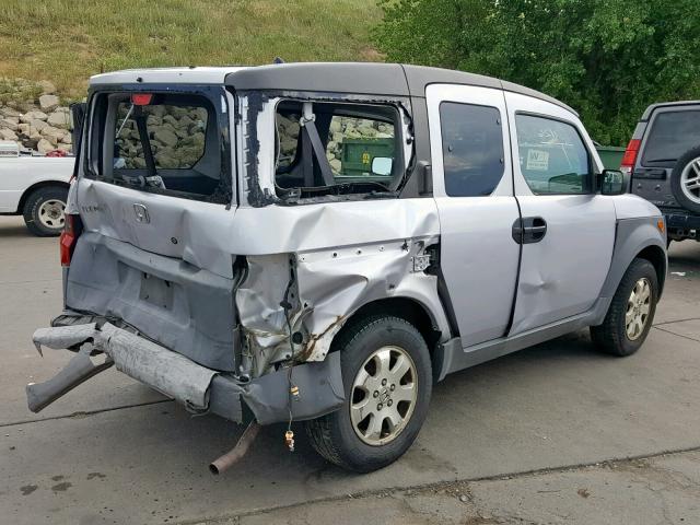 5J6YH28213L003340 - 2003 HONDA ELEMENT DX SILVER photo 4