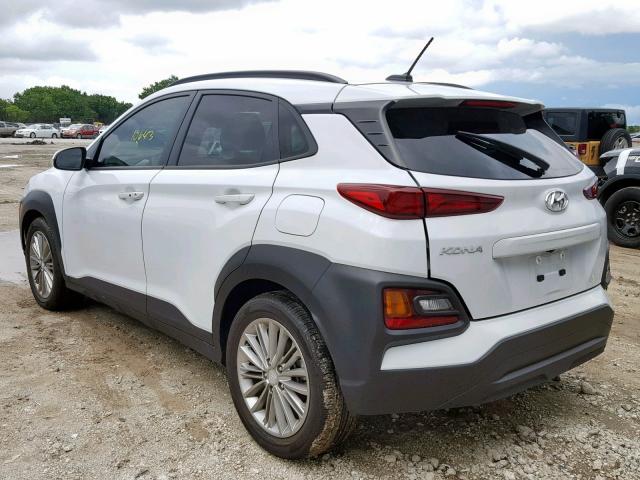 KM8K62AA5JU075440 - 2018 HYUNDAI KONA SEL WHITE photo 3