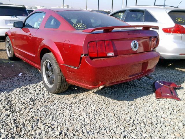 1ZVFT82HX55149056 - 2005 FORD MUSTANG GT RED photo 3