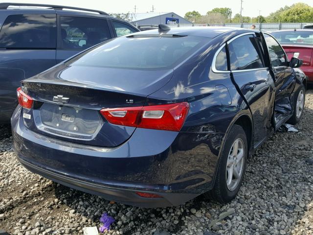 1G1ZB5ST3GF237748 - 2016 CHEVROLET MALIBU LS BLUE photo 4