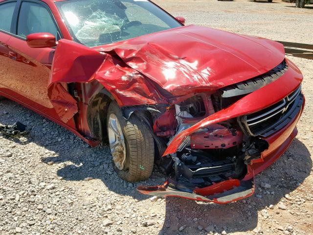 2C3CDXBG9FH801524 - 2015 DODGE CHARGER SE RED photo 9