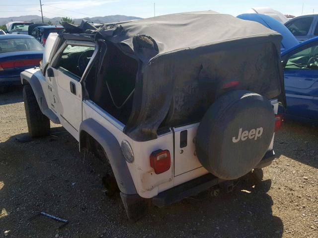 1J4FA39S56P730316 - 2006 JEEP WRANGLER X WHITE photo 3