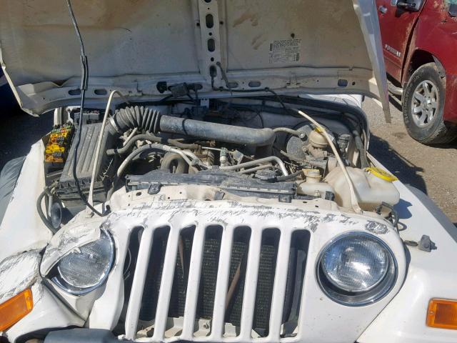 1J4FA39S56P730316 - 2006 JEEP WRANGLER X WHITE photo 7