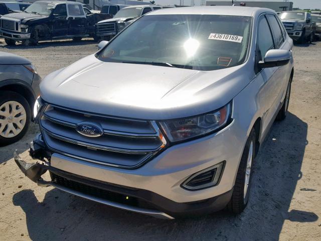 2FMPK3J83GBC04486 - 2016 FORD EDGE SEL SILVER photo 2