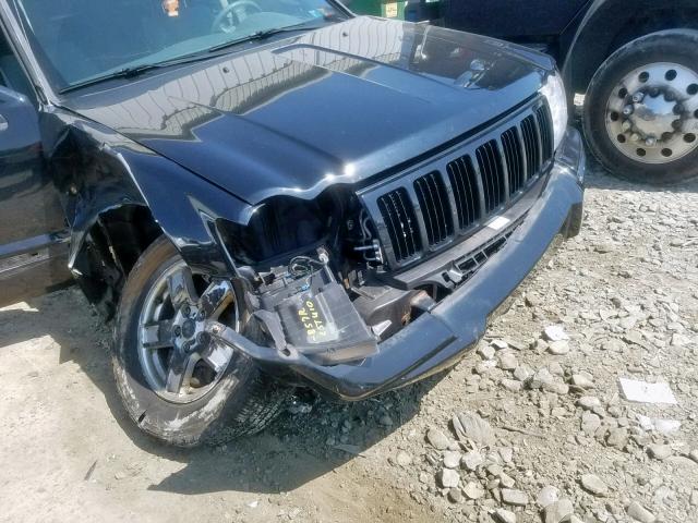 1J8GR48K17C634355 - 2007 JEEP GRAND CHER BLACK photo 9