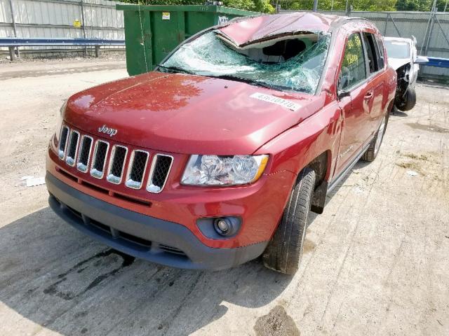 1J4NF1FB2BD169624 - 2011 JEEP COMPASS SP RED photo 2