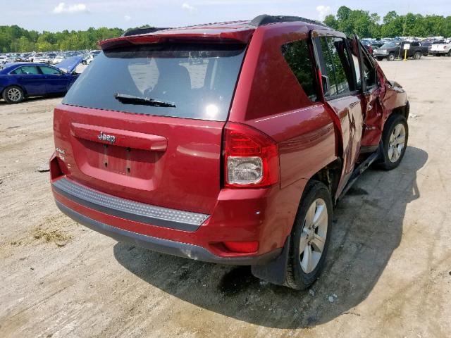 1J4NF1FB2BD169624 - 2011 JEEP COMPASS SP RED photo 4