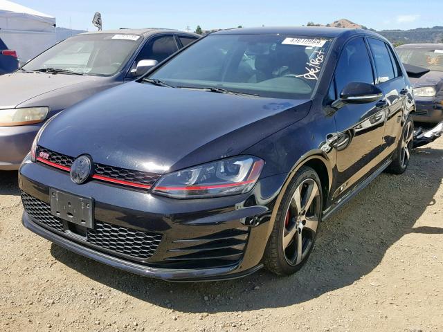 3VW447AU9HM004585 - 2017 VOLKSWAGEN GTI S/SE BLACK photo 2