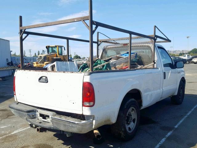 1FTNF20585EB60035 - 2005 FORD F250 SUPER WHITE photo 4