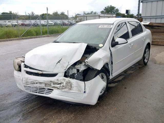 1G1AL58F787195298 - 2008 CHEVROLET COBALT LT WHITE photo 2