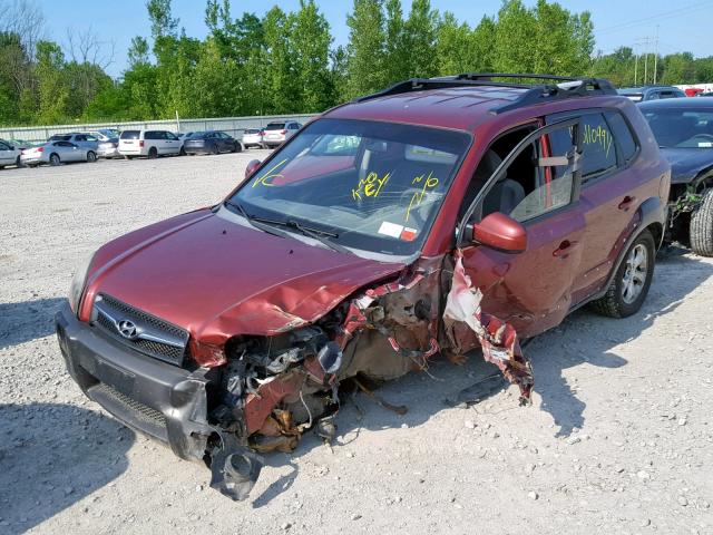 KM8JN72D29U943135 - 2009 HYUNDAI TUCSON SE MAROON photo 2