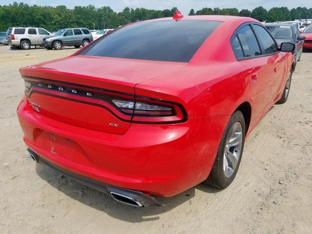 2C3CDXHG9HH522987 - 2017 DODGE CHARGER SX RED photo 4