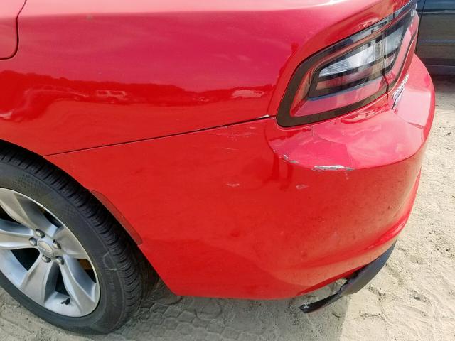 2C3CDXHG9HH522987 - 2017 DODGE CHARGER SX RED photo 9