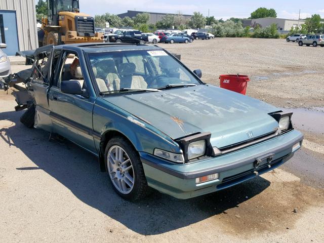 JHMCA5643KC038307 - 1989 HONDA ACCORD LXI GREEN photo 1