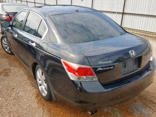 1HGCP3F84AA007523 - 2010 HONDA ACCORD EXL BLACK photo 3