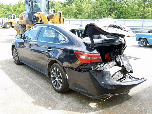 4T1BK1EB2GU201657 - 2016 TOYOTA AVALON XLE BLACK photo 3