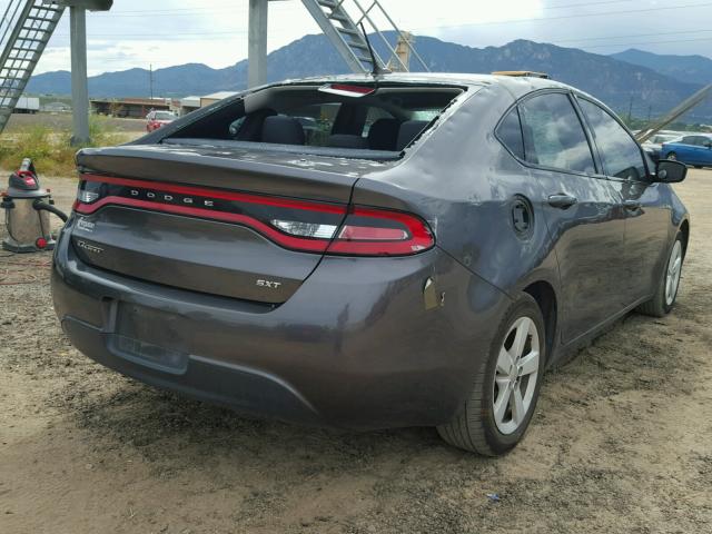 1C3CDFBB1GD591482 - 2016 DODGE DART SXT CHARCOAL photo 4