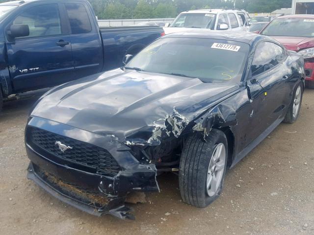 1FA6P8TH7F5433144 - 2015 FORD MUSTANG BLACK photo 2