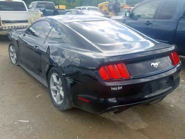 1FA6P8TH7F5433144 - 2015 FORD MUSTANG BLACK photo 3