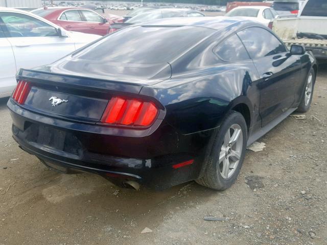 1FA6P8TH7F5433144 - 2015 FORD MUSTANG BLACK photo 4