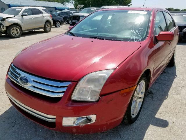 3FAHP08158R235295 - 2008 FORD FUSION SEL RED photo 2