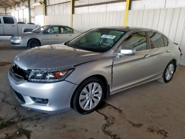 1HGCR2F86FA168211 - 2015 HONDA ACCORD EXL SILVER photo 2