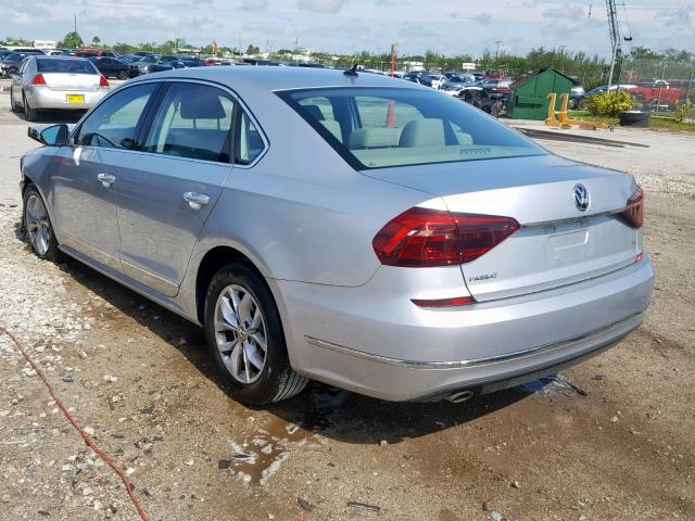 1VWAT7A33HC033904 - 2017 VOLKSWAGEN PASSAT S SILVER photo 3