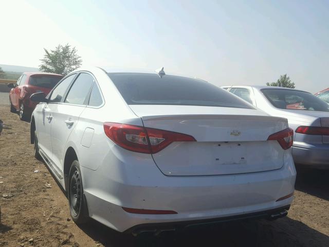 5NPE34AB9HH438082 - 2017 HYUNDAI SONATA SPO WHITE photo 3