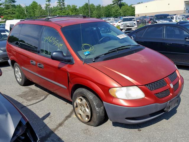 1D4GP25323B223919 - 2003 DODGE CARAVAN SE RED photo 1