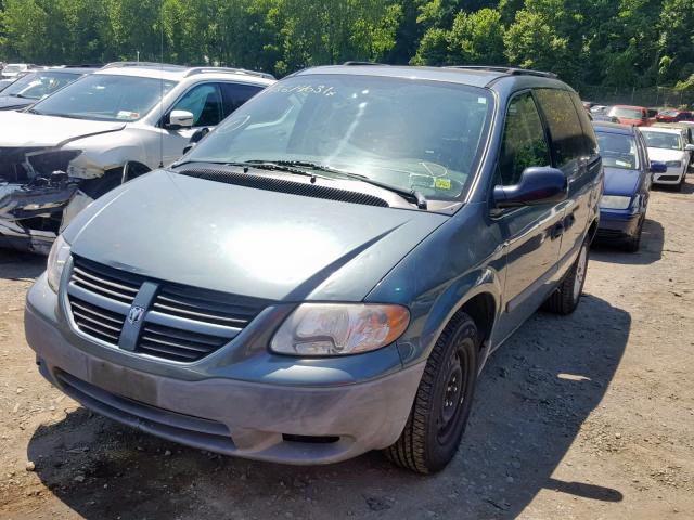 1D4GP25B37B196775 - 2007 DODGE CARAVAN SE BLUE photo 2