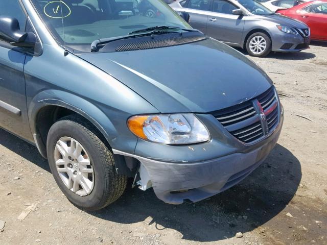 1D4GP25B37B196775 - 2007 DODGE CARAVAN SE BLUE photo 9