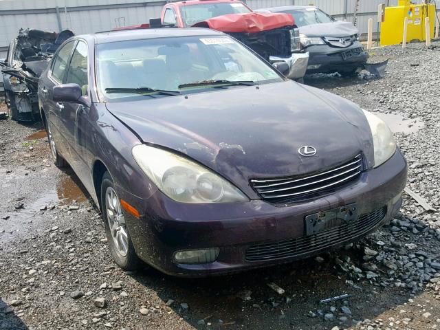 JTHBF30G030138050 - 2003 LEXUS ES 300 MAROON photo 1