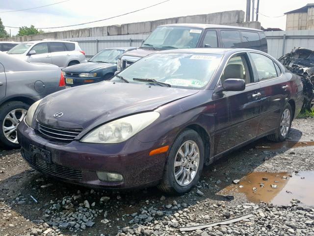 JTHBF30G030138050 - 2003 LEXUS ES 300 MAROON photo 2