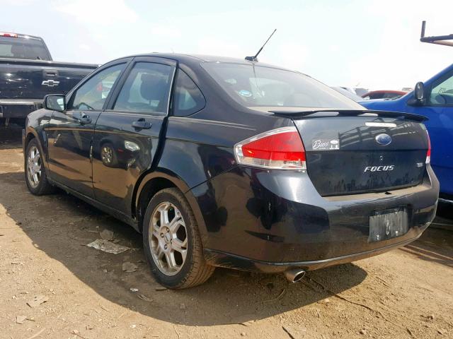 1FAHP36N19W161895 - 2009 FORD FOCUS SES BLACK photo 3