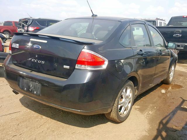 1FAHP36N19W161895 - 2009 FORD FOCUS SES BLACK photo 4