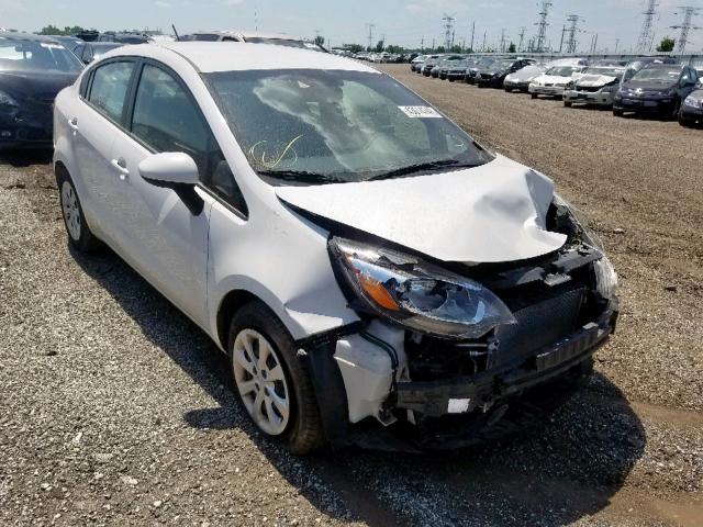 KNADM4A32D6110635 - 2013 KIA RIO LX WHITE photo 1