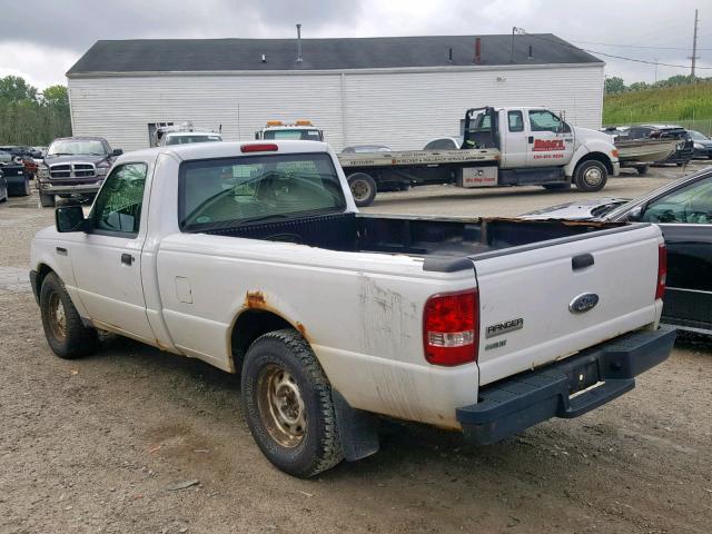 1FTYR10D76PA43865 - 2006 FORD RANGER WHITE photo 3