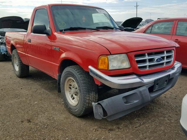 1FTYR10D51TB09989 - 2001 FORD RANGER RED photo 1